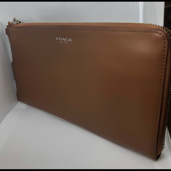 Coach Brown Leather Large Clutch/Wallet - Picture 2 of 5